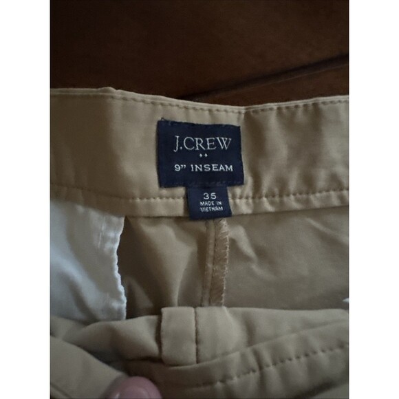 J Crew Golf Shorts Mens Size 35 Waist 7 Inch Inseam Khakis Chinos Cotton Casual - Picture 2 of 5